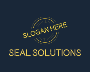 Seal - Yellow Neon Guarantee Seal logo design