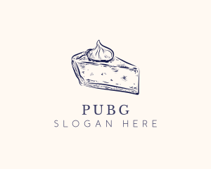 Pie Slice Dessert Logo
