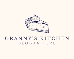 Pie Slice Dessert logo design