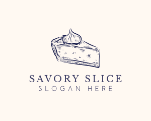 Pie Slice Dessert logo design