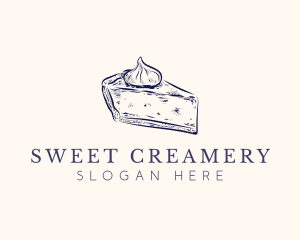 Pie Slice Dessert logo design