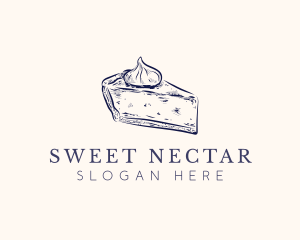 Pie Slice Dessert logo design