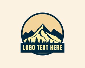 Mountaineer - Forest Mountain Peak logo design