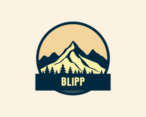 Forest Mountain Peak Logo