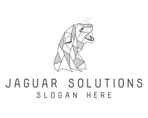 Jaguar - Fierce Geometric Panther logo design