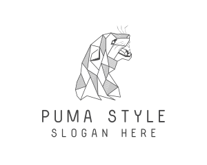 Puma - Fierce Geometric Panther logo design