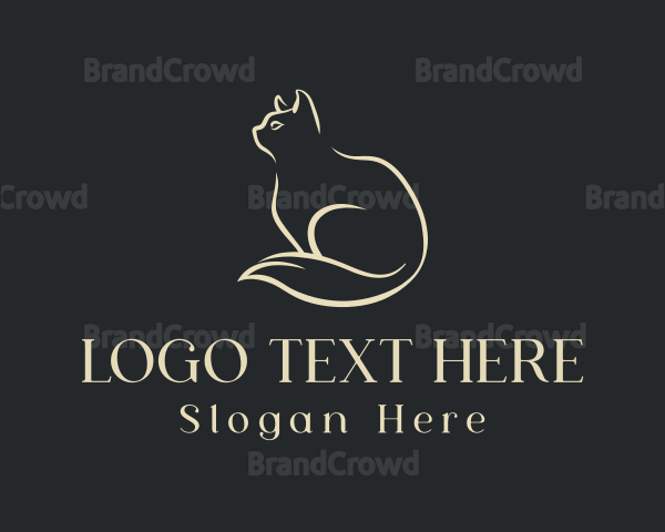 Elegant Pet Cat Logo