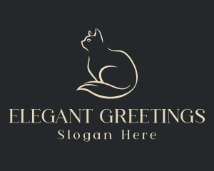 Elegant Pet Cat logo design