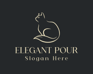 Elegant Pet Cat logo design