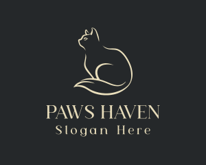 Elegant Pet Cat logo design