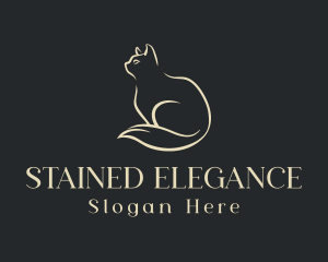 Elegant Pet Cat logo design