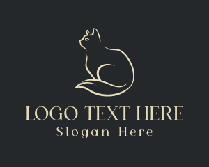 Pet Shop - Elegant Pet Cat logo design