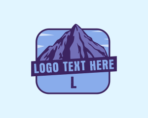 Outdoor - Adventure Mountain Peak logo design