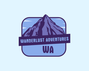 Adventure Mountain Peak logo design