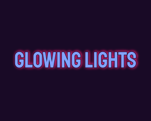 Glowing Disco Club logo design