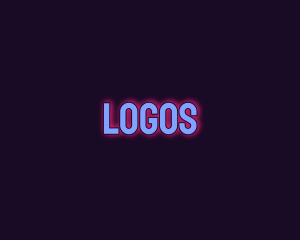 Disco - Glowing Disco Club logo design