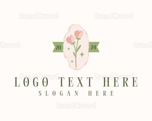 Botanical Flower Gardening Logo