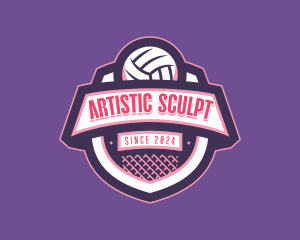 Athletic Volleyball Team logo design