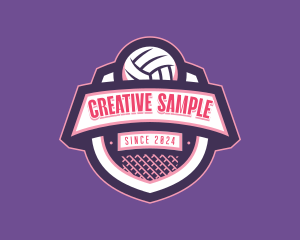 Athletic Volleyball Team logo design