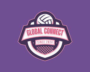 Athletic Volleyball Team logo design