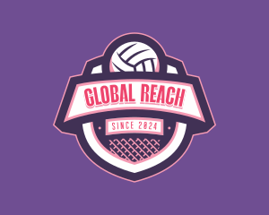 Athletic Volleyball Team logo design