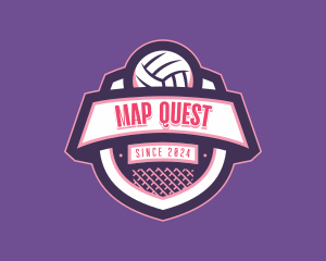 Athletic Volleyball Team logo design