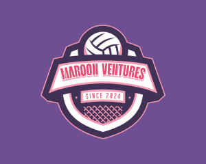 Athletic Volleyball Team logo design