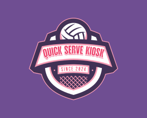 Athletic Volleyball Team logo design