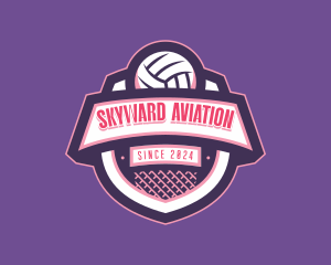 Athletic Volleyball Team logo design