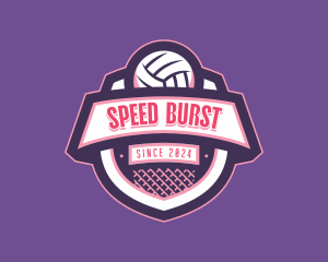 Athletic Volleyball Team logo design