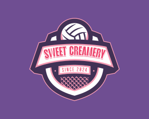 Athletic Volleyball Team logo design