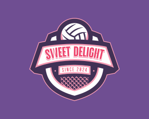 Athletic Volleyball Team logo design