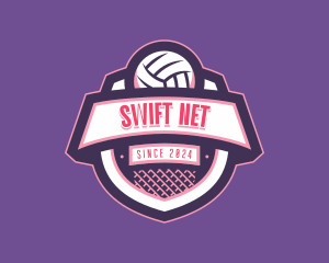 Athletic Volleyball Netball logo design