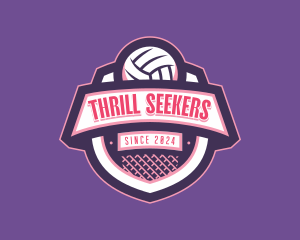 Athletic Volleyball Team logo design