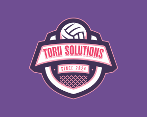 Athletic Volleyball Team logo design