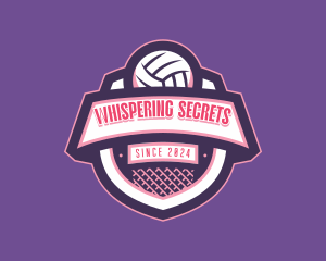 Athletic Volleyball Team logo design