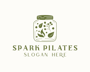 Organic Food Jar Logo