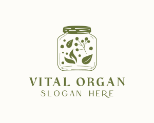 Organic Food Jar logo design