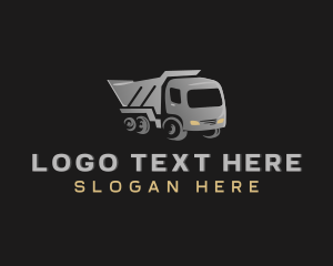 Truck - Industrial Dump Truck logo design