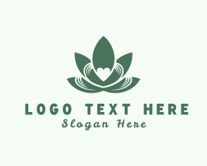 Natural - Natural Herb Heart logo design