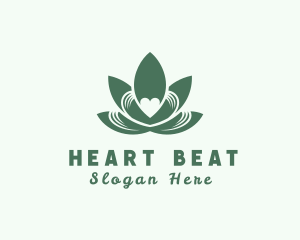 Natural Herb Heart logo design