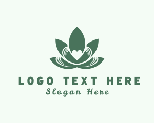 Hyacinth - Natural Herb Heart logo design