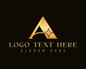 Expensive - Deluxe Star Letter A logo design