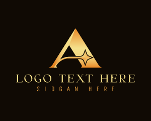 Fashion - Deluxe Star Letter A logo design