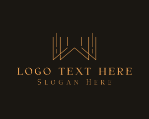 Gold - Elegant Deluxe Letter W logo design