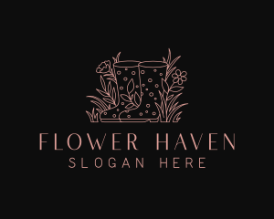 Flower Garden Boots logo design