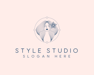 Feminine Beauty Hairdresser logo design