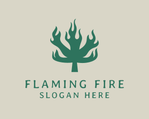 Flaming - Flaming Weed Marijuana logo design