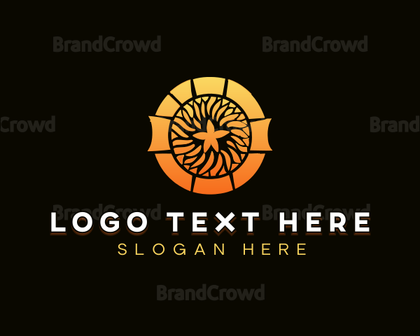 Decorative Floral Ornament Logo