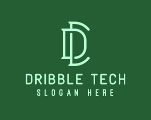 Green Tech Letter D  logo design